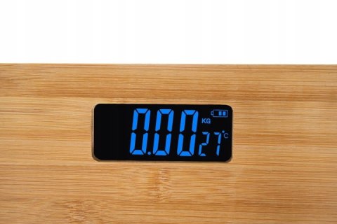 WAGA ŁAZIENKOWA LED - DREWNIANA