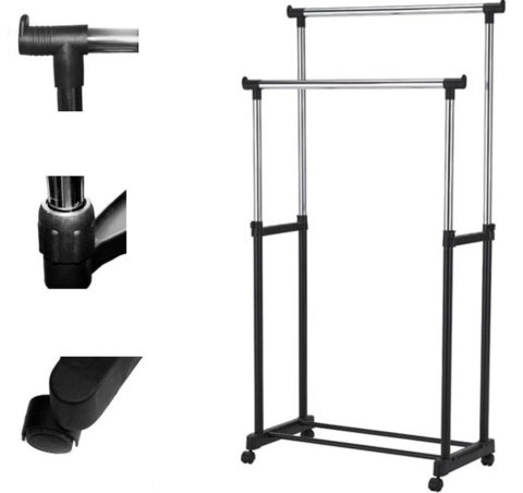 WIESZAK NA UBRANIA PODWÓJNY