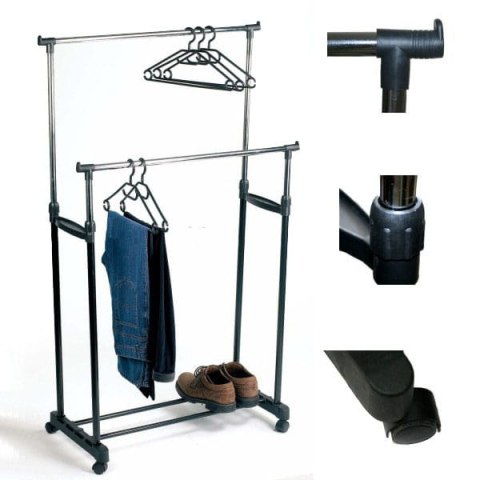 WIESZAK NA UBRANIA PODWÓJNY