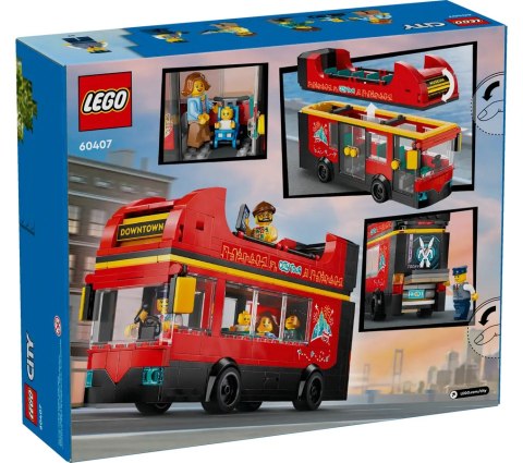 60407 - LEGO CITY - CZERWONY, PIĘTROWY AUTOKAR 60407 - LEGO CITY - CZERWONY, PIĘTROWY AUTOKAR