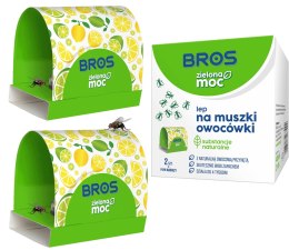 BROS - ZIELONA MOC LEP NA MUSZKI OWOCÓWKI 2 SZT.