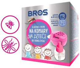 BROS - ELEKTRO + PŁYN NA KOMARY DLA DZIECI OD 1 ROKU ŻYCIA - 60 NOCY