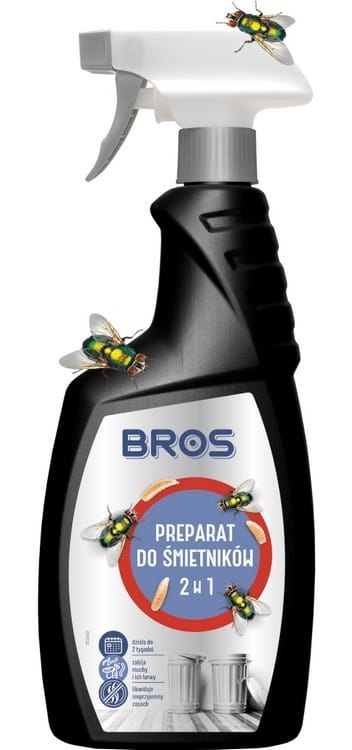 BROS - PREPARAT DO ŚMIETNIKÓW 2W1 500ML BROS - PREPARAT DO ŚMIETNIKÓW 2W1 500ML