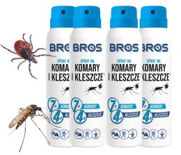 BROS - SPRAY NA KOMARY I KLESZCZE 90ML - 4 SZT.