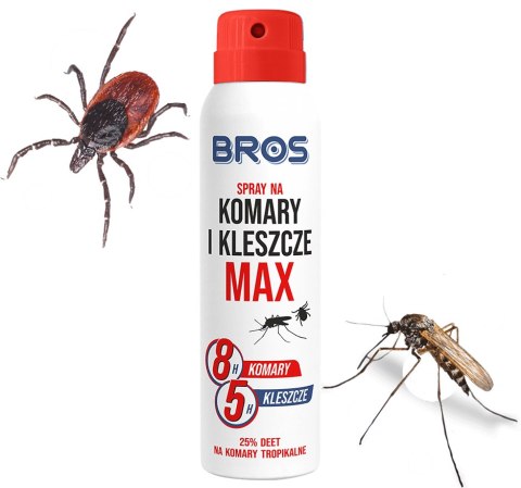 BROS - SPRAY NA KOMARY I KLESZCZE MAX 90ML - 2 SZT. BROS - SPRAY NA KOMARY I KLESZCZE MAX 90ML - 2 SZT.