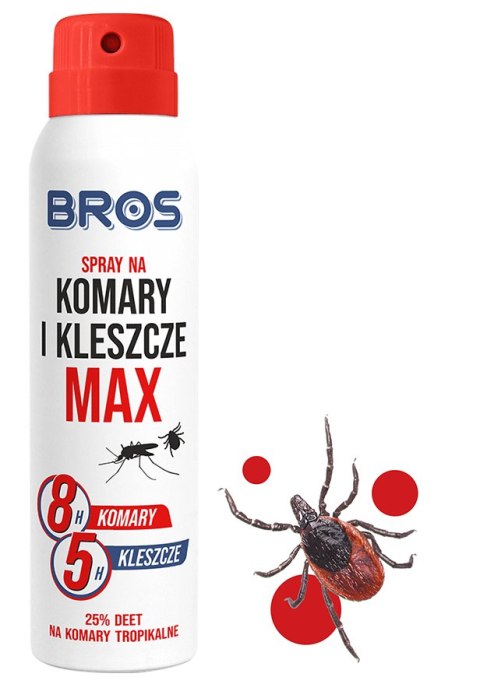 BROS - SPRAY NA KOMARY I KLESZCZE MAX 90ML - 2 SZT. BROS - SPRAY NA KOMARY I KLESZCZE MAX 90ML - 2 SZT.