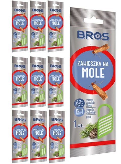 BROS - ZAWIESZKA NA MOLE CEDROWA - 10 SZT. BROS - ZAWIESZKA NA MOLE CEDROWA - 10 SZT.