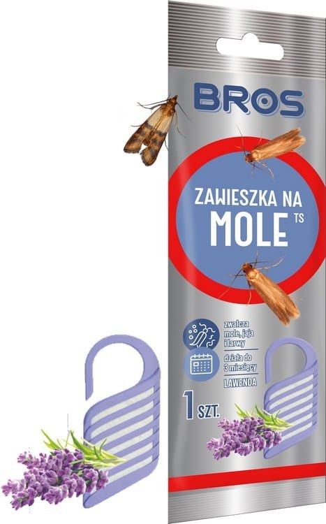 BROS - ZAWIESZKA NA MOLE LAWENDOWA - 1 SZT. BROS - ZAWIESZKA NA MOLE LAWENDOWA - 1 SZT.