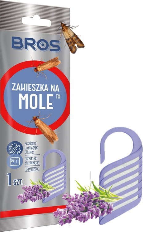 BROS - ZAWIESZKA NA MOLE LAWENDOWA - 1 SZT. BROS - ZAWIESZKA NA MOLE LAWENDOWA - 1 SZT.