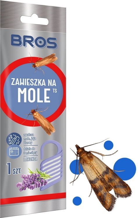 BROS - ZAWIESZKA NA MOLE LAWENDOWA - 1 SZT. BROS - ZAWIESZKA NA MOLE LAWENDOWA - 1 SZT.