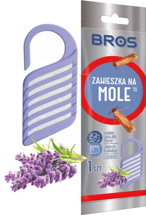 BROS - ZAWIESZKA NA MOLE LAWENDOWA - 10 SZT. BROS - ZAWIESZKA NA MOLE LAWENDOWA - 10 SZT.