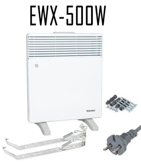 ELEKTRYCZNY GRZEJNIK NAŚCIENNY WARMTEC EWX-500W ELEKTRYCZNY GRZEJNIK NAŚCIENNY WARMTEC EWX-500W