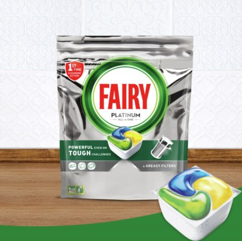 FAIRY KAPSUŁKI DO ZMYWARKI PLATINUM ALL IN ONE LEMON 81 SZT. FAIRY KAPSUŁKI DO ZMYWARKI PLATINUM ALL IN ONE LEMON 81 SZT.
