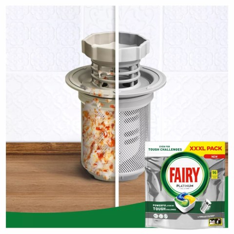 FAIRY KAPSUŁKI DO ZMYWARKI PLATINUM ALL IN ONE LEMON 96 SZT. FAIRY KAPSUŁKI DO ZMYWARKI PLATINUM ALL IN ONE LEMON 96 SZT.