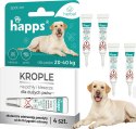 HAPPS HERBAL - KROPLE NA PCHŁY I KLESZCZE DLA DUŻYCH PSÓW 20 - 40KG 4SZT.
