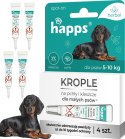 HAPPS HERBAL - KROPLE NA PCHŁY I KLESZCZE DLA MAŁYCH PSÓW DO 10KG 4SZT.