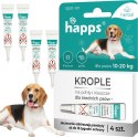 HAPPS HERBAL - KROPLE NA PCHŁY I KLESZCZE DLA ŚREDNICH PSÓW 10 - 20KG 4SZT.