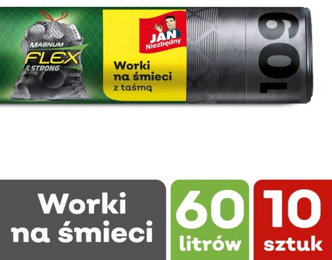 JAN NIEZBĘDNY WORKI LD MAGNUM FLEx TAŚMA 60L 10SZT. - 1 OP. JAN NIEZBĘDNY WORKI LD MAGNUM FLEx TAŚMA 60L 10SZT. - 1 OP.