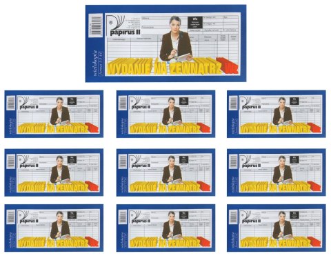 WZ - WYDANIE NA ZEWNĄTRZ 1/3 A4 - PAPIRUS - 10 SZT.