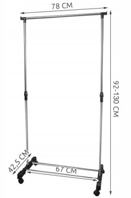 WIESZAK NA UBRANIA POJEDYNCZY W4851