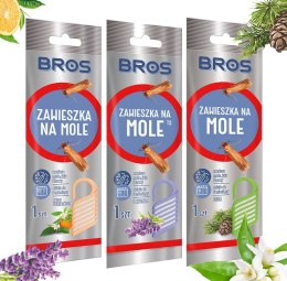 ZESTAW 3x BROS ZAWIESZKA NA MOLE LAWENDOWA, CEDROWA, KWIAT POMARAńCZY