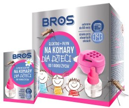 ZESTAW BROS - ELEKTRO + 2x PŁYN NA KOMARY DLA DZIECI OD 1 ROKU ŻYCIA - 60 NOCY