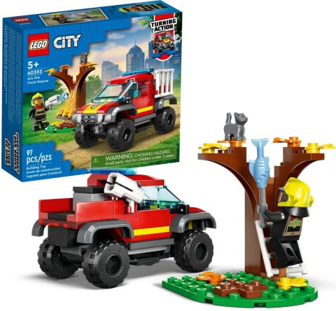 60393 - LEGO CITY - WÓZ STRAŻACKI 4x4 - MISJA RATUNKOWA 60393 - LEGO CITY - WÓZ STRAŻACKI 4x4 - MISJA RATUNKOWA