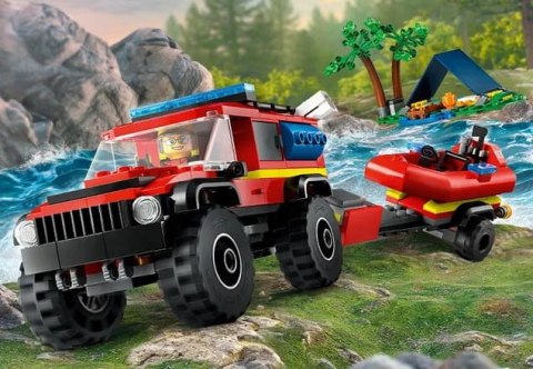 60412 - LEGO CITY - TERENOWY WÓZ STRAŻACKI Z ŁODZIĄ RATUNKOWĄ 60412 - LEGO CITY - TERENOWY WÓZ STRAŻACKI Z ŁODZIĄ RATUNKOWĄ