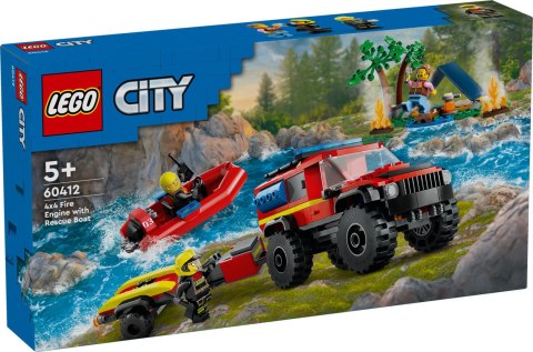 60412 - LEGO CITY - TERENOWY WÓZ STRAŻACKI Z ŁODZIĄ RATUNKOWĄ 60412 - LEGO CITY - TERENOWY WÓZ STRAŻACKI Z ŁODZIĄ RATUNKOWĄ