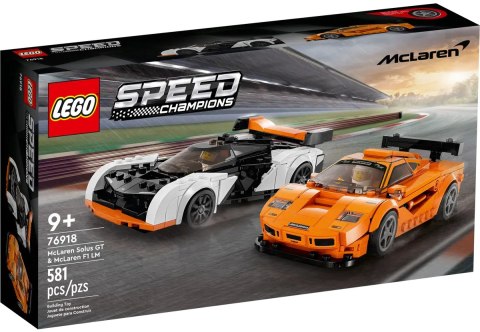 76918 - LEGO SPEED CHAMPIONS - MCLAREN SOLUS GT I MCLAREN F1 LM 76918 - LEGO SPEED CHAMPIONS - MCLAREN SOLUS GT I MCLAREN F1 LM