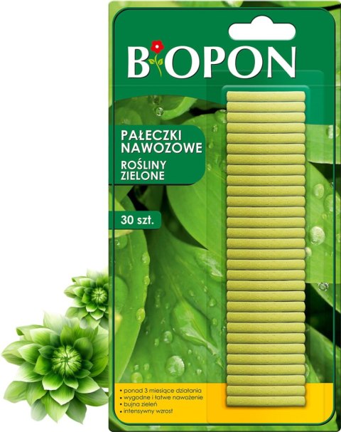BOPON - PAŁECZKI NAWOZOWE DO ROŚLIN ZIELONYCH 30SZT BOPON - PAŁECZKI NAWOZOWE DO ROŚLIN ZIELONYCH 30SZT