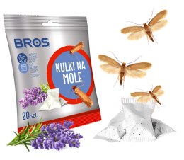 BROS - KULKI LAWENDOWE NA MOLE 20 SZT