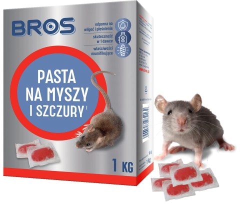 BROS - PASTA NA MYSZY I SZCZURY 1KG BROS - PASTA NA MYSZY I SZCZURY 1KG