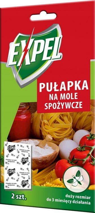 EXPEL - PUŁAPKA NA MOLE SPOŻYWCZE 2 SZT. EXPEL - PUŁAPKA NA MOLE SPOŻYWCZE 2 SZT.