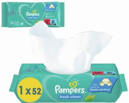 PAMPERS CHUSTECZKI NAWILŻANE FRESH CLEAN 52 SZT. - 12 OP.