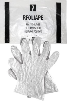 RĘKAWICE FOLIOWE 100 SZTUK / PRZEźROCZYSTE / ROZMIAR: 9 - L / RFOLIAPEL