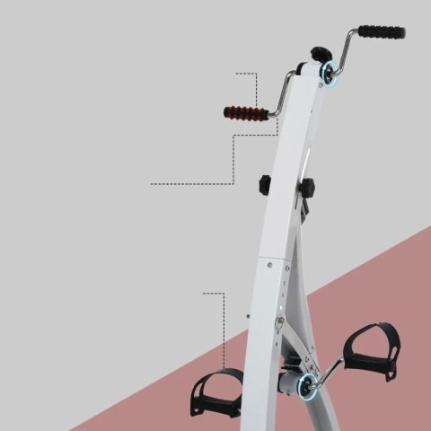 ROWER TRENINGOWY DLA SENIORÓW 2W1 BIAŁY PAKO A90-158