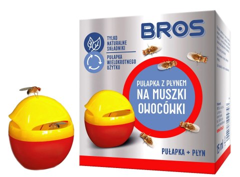 ZESTAW BROS - PUŁAPKA Z PŁYNEM NA MUSZKI OWOCÓWKI + PŁYN DO PUŁAPKI NA MUSZKI OWOCÓWKI 15ML ZESTAW BROS - PUŁAPKA Z PŁYNEM NA MUSZKI OWOCÓWKI + PŁYN DO PUŁAPKI NA MUSZKI OWOCÓWKI 15ML