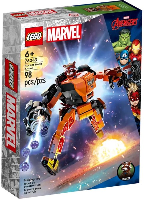 76243 - LEGO SUPER HEROES - MECHANICZNA ZBROJA ROCKETA 76243 - LEGO SUPER HEROES - MECHANICZNA ZBROJA ROCKETA