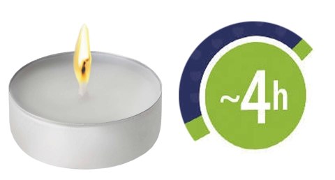 AURA PODGRZEWACZE TEALIGHTS DEKO PREMIUM 4H 100 SZT. PF10-100S AURA PODGRZEWACZE TEALIGHTS DEKO PREMIUM 4H 100 SZT. PF10-100S
