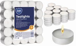 AURA PODGRZEWACZE TEALIGHTS MINI PREMIUM 3H 100 SZT. PF8-100S