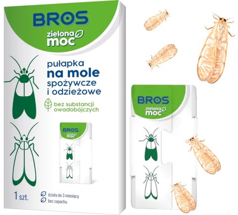 BROS - ZIELONA MOC PUŁAPKA NA MOLE SPOŻYWCZE I ODZIEŻOWE - 10 SZT. BROS - ZIELONA MOC PUŁAPKA NA MOLE SPOŻYWCZE I ODZIEŻOWE - 10 SZT.