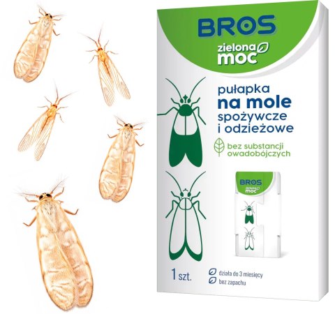 BROS - ZIELONA MOC PUŁAPKA NA MOLE SPOŻYWCZE I ODZIEŻOWE - 10 SZT. BROS - ZIELONA MOC PUŁAPKA NA MOLE SPOŻYWCZE I ODZIEŻOWE - 10 SZT.