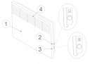 ELEKTRYCZNY GRZEJNIK NAŚCIENNY WARMTEC EWX-2500W
