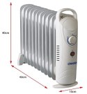 GRZEJNIK OLEJOWY (11 ŻEBEREK) 1200W MESKO MS 7806