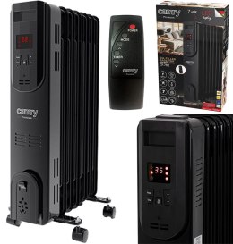 GRZEJNIK OLEJOWY CZARNY (7 ŻEBEREK) 1500W CAMRY CR 7812