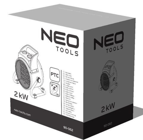 NAGRZEWNICA ELEKTRYCZNA CERAMICZNA PTC 2KW NAGRZEWNICA ELEKTRYCZNA CERAMICZNA PTC 2KW