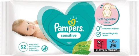 PAMPERS CHUSTECZKI NAWILŻANE SENSITIvE 52 SZT. - 12 OP. PAMPERS CHUSTECZKI NAWILŻANE SENSITIvE 52 SZT. - 12 OP.