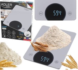 WAGA KUCHENNA - DO 10KG - LED ADLER AD 3173 SILvER
