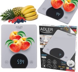 WAGA KUCHENNA - DO 10KG - LED ADLER AD 3173 SILvER